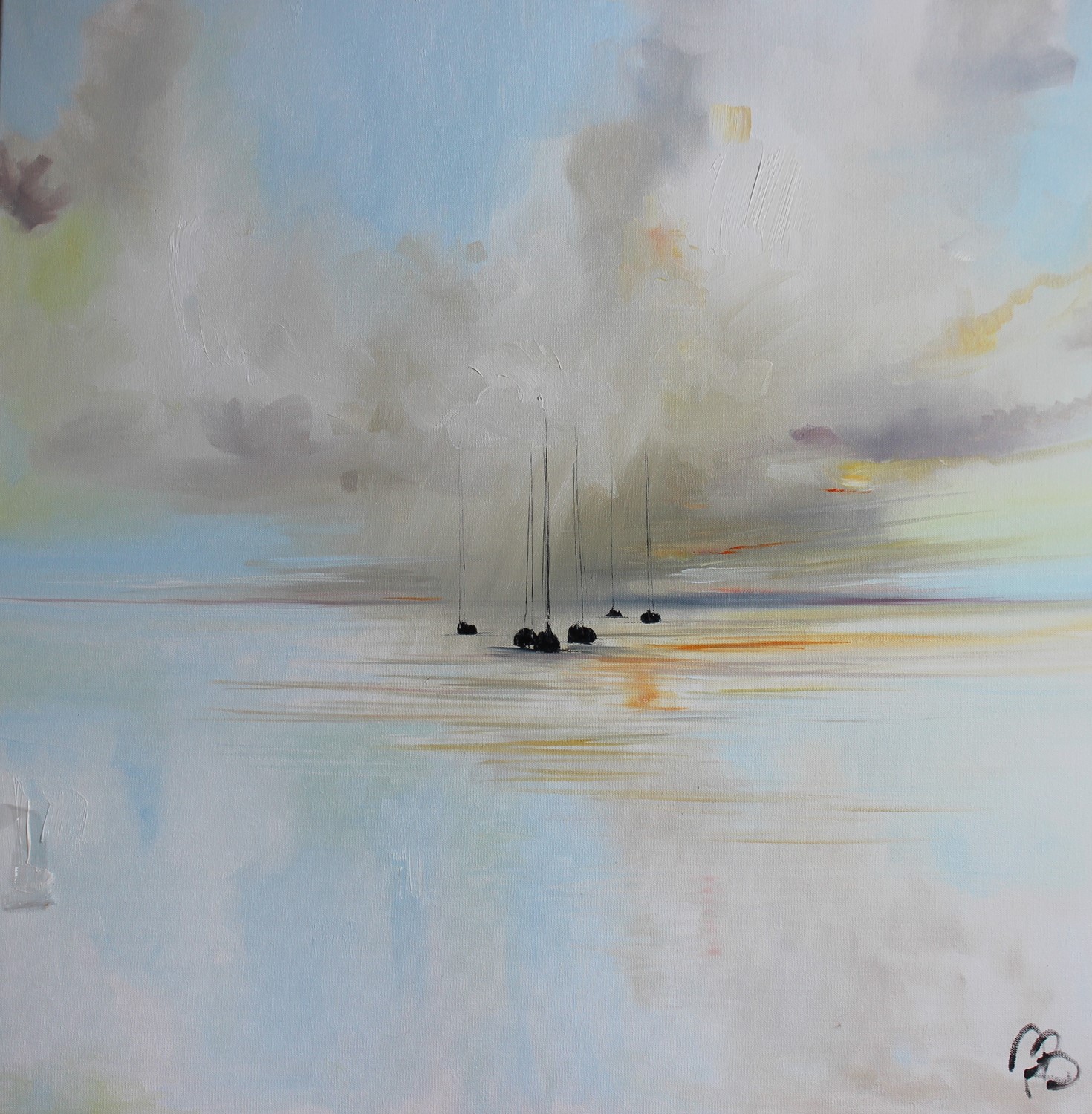 'Shifting clouds at sea' by artist Rosanne Barr